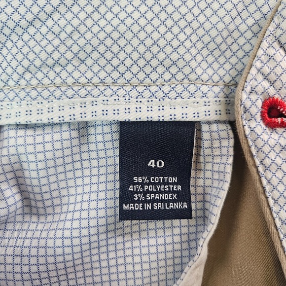 $65‎ NWT Cremieux Chino Shorts Men 40 x 8" Stretch Relaxed Fit Khaki 5-Pocket - Picture 4 of 10